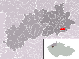 Panenský Týnec – Mappa