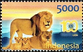 Stamp of Indonesia - 2017 - Colnect 931602 - Centenary of Lions International.jpeg