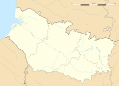 Mapa konturowa Sommy, u góry nieco na lewo znajduje się punkt z opisem „Gueschart”