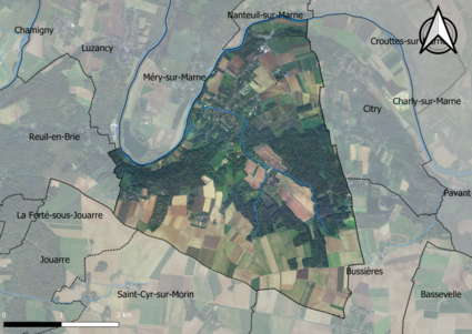 Carte orhophotogrammétrique de la commune.