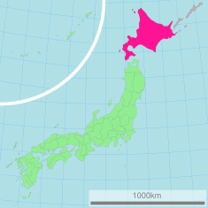 北海道喺日本嘅位置