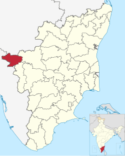 Location in Tamil Nadu