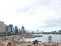 Barangaroo Central and Barangaroo South in construction in 2014