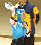 Pechstein tijdens de Wereldbeker schaatsen 2007/08