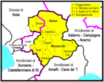 Mappa della diocesi