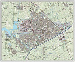 Topografyske kaart fan Drachten (2014)