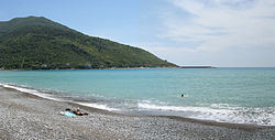 Spiaggia cittadina nel 2008, lato sud (verso il porto)