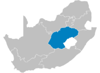 Location of Free State.