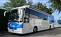 Bus Gazprom-RusVelo sur le Tour de l'Ain 2021.