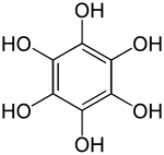 Strukturformel von Hexahydroxybenzol