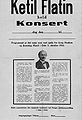 Konsertplakat fra 1914