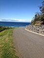 Una strada sulla spiaggia (Newcastle, NSW, Australia)