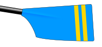 Image showing the rowing club's blade colours