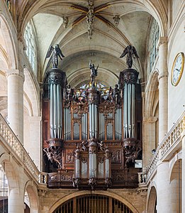 Orgue de l'église Saint-Étienne-du-Mont.