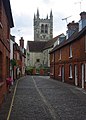 View down upper church lane