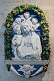 Reliefs of Virgin Mary, Virgin bearing Jesus, by Della Robbia