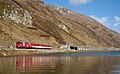 Gepäcktriebwagen Deh 4/4 22 (ex BVZ) mit Regionalzug am Oberalpsee