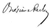 signature d'Onésime Reclus