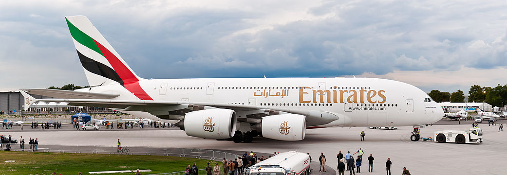 Emirates Airbus A380-861 (reg. A6-EDC, c/n 016)