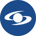 The old version of the logo, which features a brighter color for the circle