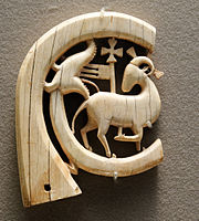 Ivory crozier showing the Agnus Dei, Italy, 13th century, Musée du Louvre