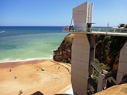 Vista sobre a praia