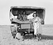 Great Depression: umziehende Familie zwischen Austin und Dallas (1936)