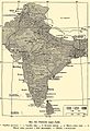 Political map of India after the First World War