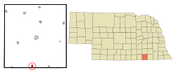 Location of Chester, Nebraska