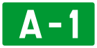 A-1 motorway shield}}