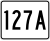 Route 127A marker