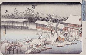 Hiroshige: Kameido in Winter