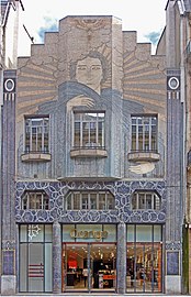 L'ancien siège de La Dépêche, Façade du 42 bis, rue Alsace-Lorraine à Toulouse.