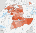 Distriktoj de Kantono Berno ĝis fino de 2009