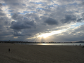 A praia de La Salvé, en Laredo.