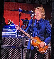 McCartney playing bass at Camping World Stadium