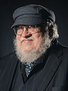 Closeup of show creator George R. R. Martin