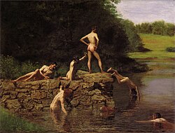 Thomas Eakins: The Swimming Hole (1885)