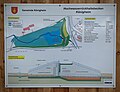 Informationstafel der Gemeinde über die Anlage