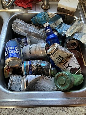 Recycling from Walking Trail