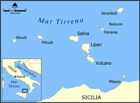 Mappa di Ìsuli Eoli