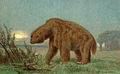 Megatherium, uma preguiça gigante.