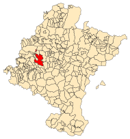 Localização de Yerri em Navarra