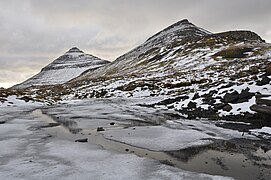 Háfjall (647 m) and Hálgafelli (503 m) on Borðoy