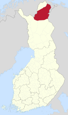 Lage von Inari in Finnland