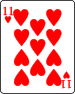 11 of hearts