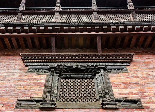 Wooden Window inside Patan Museum