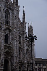 Façade buttresses at Milan Cathedral, Italy