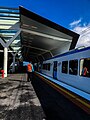 Southbound view from Platform 2, during the Community Sneak Peek Day, August 2018