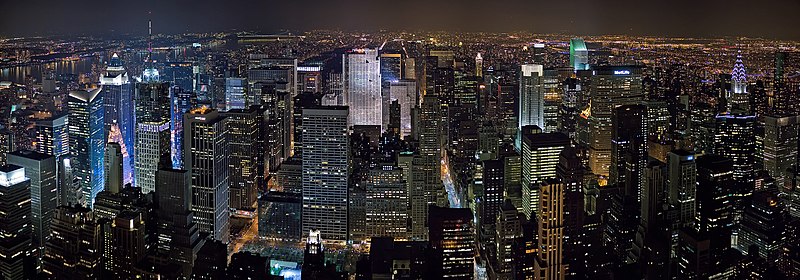 Midtown Manhattan nocą